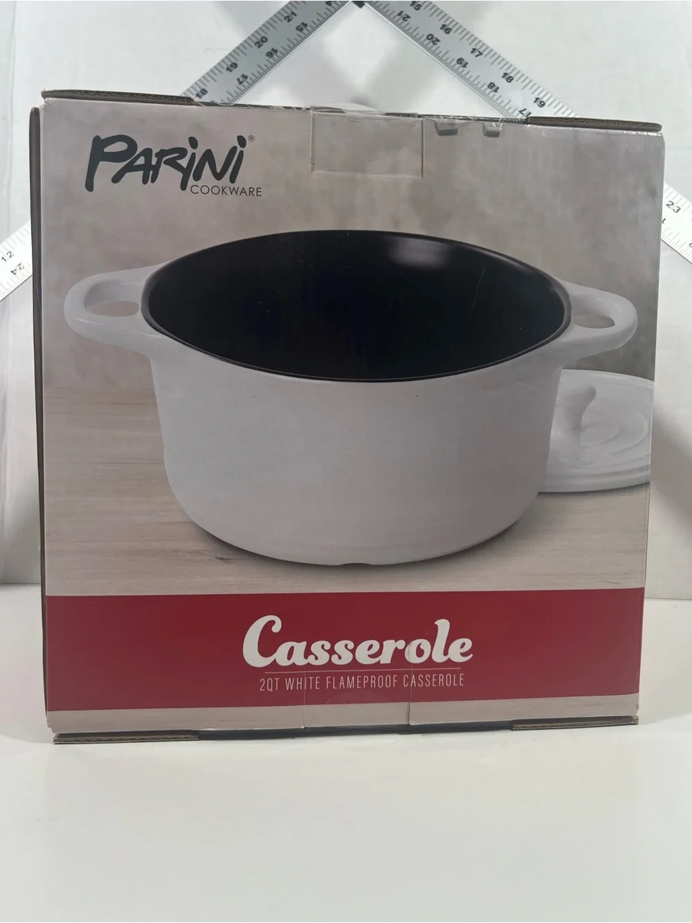 Parini Cookware 2 QT White Flameproof Casserole!
